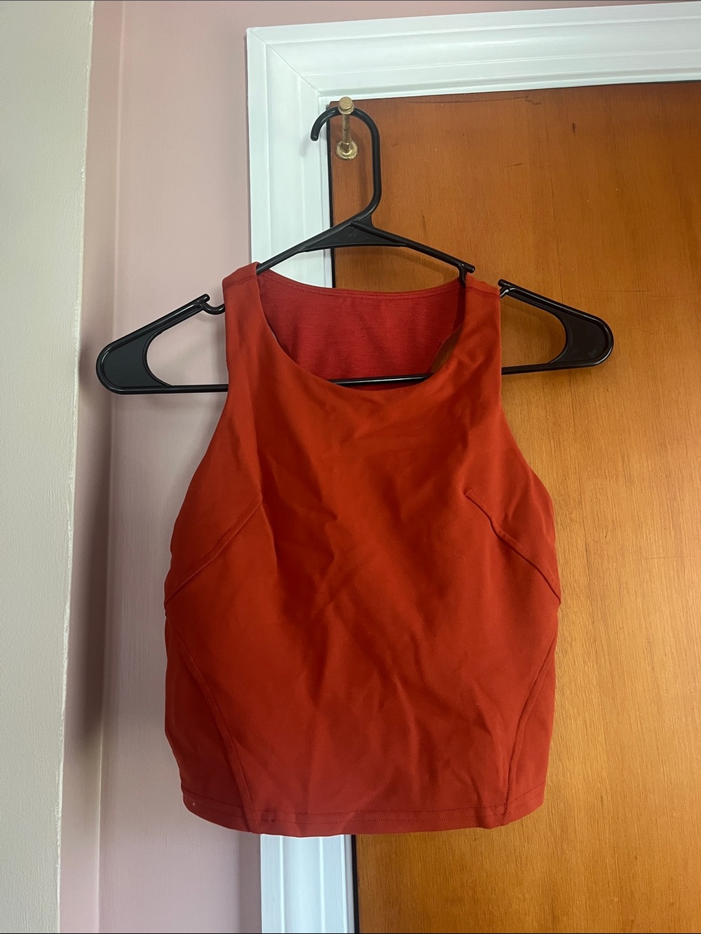 lululemon athletica Rust Orange Sleeveless Crop Top